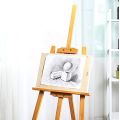 Premium Artist Wooden Easel Stand 5 FEET (150 cm) with Angle and Height Adjustment for Canvas Painting Display. 