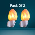 Himalayan Salt Night Light Lamp Natural Shape – Pack of 2. 