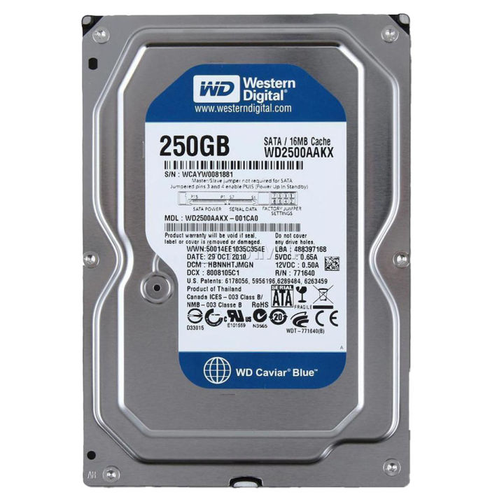 HARD DISk DRIVE, FOR DESKTOP PC, 250GB, 320GB, 500GB