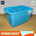 Super Premium Quality Plastic Storage Basket - Multipurpose Portable Organizer Bins with Handles For Kitchen, Bathroom, Bedroom - Large Storage Space - Sturdy Material Hard To Break - Colorful Toys Storage Basket For Kids with Wide Opening Hollow Design. 