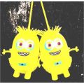 1pcs Stress Relief Minion Puffer Ball Toy Air Filled Sensory Fidget Toy Light Up Glow in the Dark. 