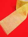 Silver Gold 36 / 72 Inches Cuttable Plastic Hollow Mesh Lace – Flexible DIY Craft Trim for Decorations & Projects. 