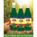 3pack Quice ice cream syrup pack by 3. 
