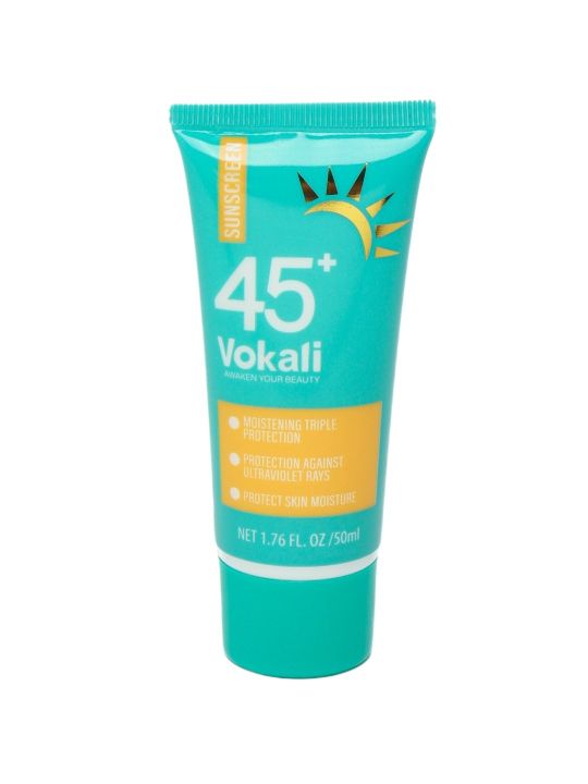 Vokali Anti-Tanning Sunscreen SPF 45+  - Effective Sun Protection 50ml