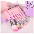 Cute Hello Kitty Makeup Brush Set 7 in 1 - Hello Kitty Pink Brush Set -. 