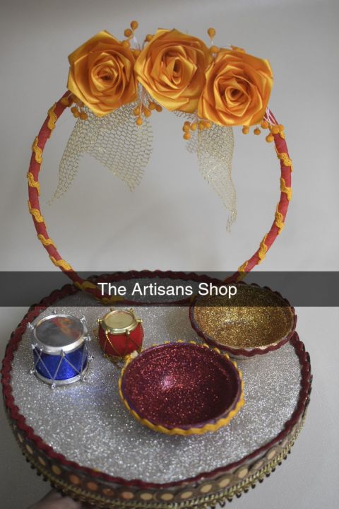 mehndi rasam plate for ubtan , mehndi and oil.