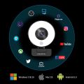 papalook 1080P USB Webcam with Ring Light and Tripod, PA552 Full HD Streaming Web Camera with Dual Microphones Zoom Skype Facetime Video Conference. 