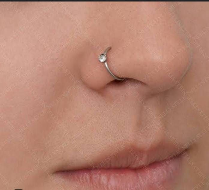 Simple Golden Nose Rings for Girls