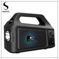 Sixonic 100% Original KTS 1251 Portable Solar Rechargeable Wireless Bluetooth Speaker With Flash LED Light FM Radio USB Memory Card Supported High Quality Sound Woofer Speaker. 