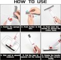 Self-Squeeze Mini Mop, Portable Strong Absorbent Self Wringing Sponge Mop for Tableware Desktop Glass, Wet and Dry Use, Lazy Hand Wash-Free Squeeze Mop Cleaner for Bathroom Kitchen. 
