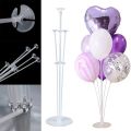 7 Balloons Column Stand Reusable Clear Balloon Holder,Table Balloon Stand Kit for any occasions Party Decorations ( Birthday Wedding Anniversary  Pool Parties Themed Parties Home Decorations ). 