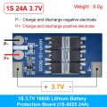 BMS 1S 12A 16A 24A 3.7V LiFePO4 Lithium Battery Protection Board 18650 4.2V Charging Voltage/Short Circuit/Overcharge Prevention. 