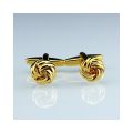 Silver/Golden Knot Cufflinks for Men. 