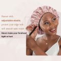 Satin Silk Hair Bonnet Cap for Sleeping Hair Bonnets for Women Curly Natural Hair Luxury Bonnet Silk Cap for Women Adjustable Plastic Silk Bonnet Cap For Girls Silk hair protection bonnet, Satin hair protection bonnet. 