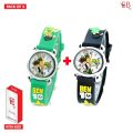 Exclusive Pack: 2 Benten Watches + 2 Digital 7 Light Function Watches For Kids - Stylish and Fun Set for Kids Boys & Girls -  Led Digital Watch For Boys & Girls Trendy And Cute Cartoon Watches SB FIT®. 