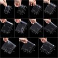 Transparent Small Ziplock Plastic Bags Jewelry Reclosable Storage Bag Packaging Clear PVC Self Sealing Pouches. 