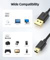 Mini USB Cable Mini USB To USB Data Line Fast USB Line Charger Cord For Data Transfer Hard Drive Enclosures Phone Charging. 