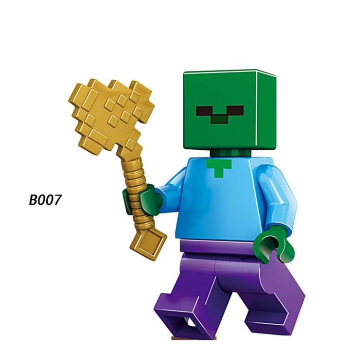 Single%20Sale%20Minecraft%20Figures%20Building%20Blocks%20Steve%20Alex%20Enderman%20Zombified%20Piglin%20Creeper%20Minifigures%20Assemble%20Bricks%20for%20Children%20Gift%20Toys%20-%20Image%202