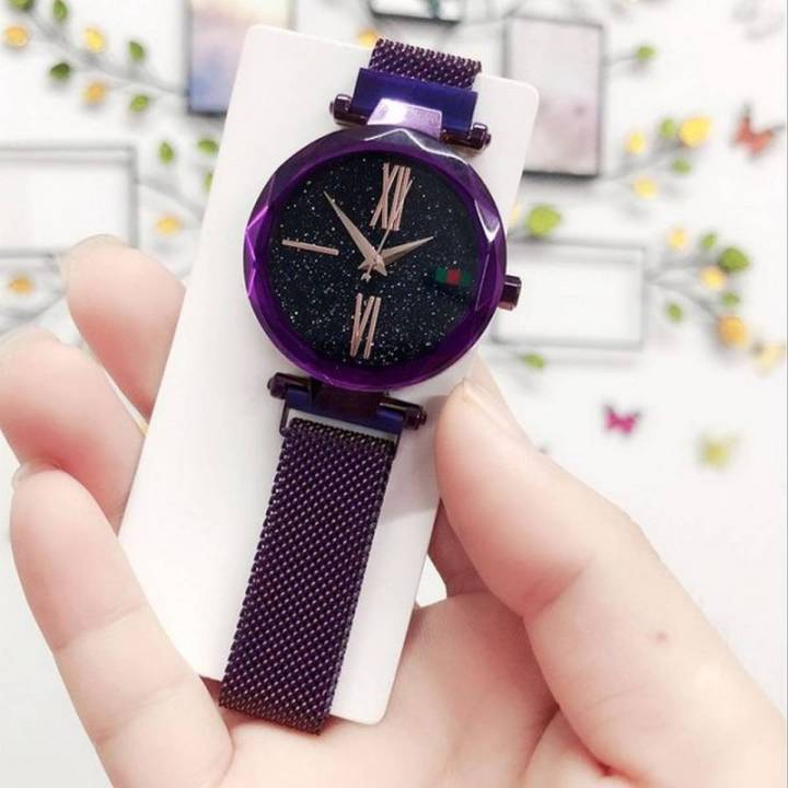 Magnetic Watch for Girls Women Ladies Kids Pricess Unisex Daraz.pk