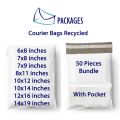 Flyer Bags All Sizes with pocket 50 Pieces. 