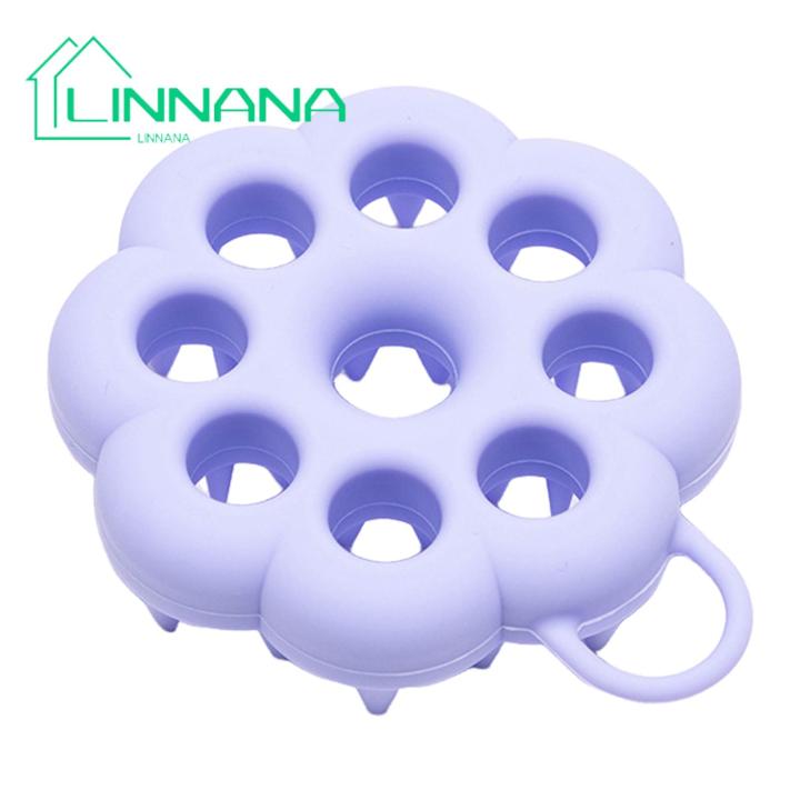 Scalp M ager Brush Flower Shape Silicone Shampoo Brush Scalp M ager Hair Scrubber for Dry/wet Use Gentle Bathroom Brush with Silicone Bristles Shower Scalp Brush