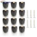 Party Photo Props Kit 18-piece Dwarf Beard Braid Set for Diy Gnome Dolls Faux Fur Beards with Wood Ball Nose Christmas Gnome Doll Craft Supplies Diy Dwarf Decoration Kit. 