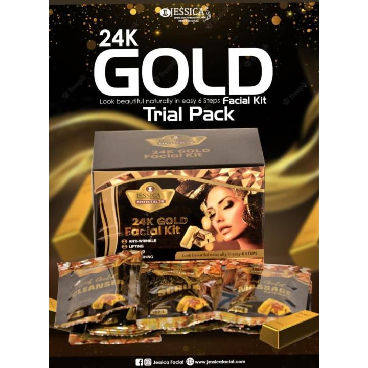 Jessica 24K Gold Facial Trial Kit Small - 6 Sachets