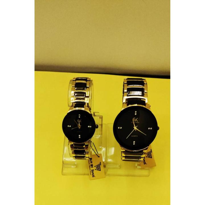 rolx Dual colour couple wrist watch