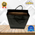BLACK PAPER BAGS  Pack of 8 Premium Quality Black Paper Bags  (IMPORTED PAPER) of 13.5 x 10 x 4 inches. 