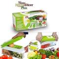 Pack of 12 High Quality Nicer Dicer 12 in 1 Salad Vegetable Fruit Slicer Shredder Cutter Peeler Chopper Kitchen Tool Set. 