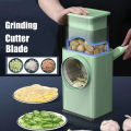 Vegetable Cutter, Multifunctional Vegetable Slicer, Drum Slicer for Kitchen, Manual Hand Crank Vegetable Cutter, 3 in 1 Rotary Cheese Grater Slicer and Peeler, Vegetable Graters Shredders, Multi Blade Vegetable Cutter by Tinted Heaven. 