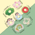 60 Pcs Anti-drip Paper Tray For Ice Cream Cone Flower Shape Paper Drip Proof Ice Cream Holder Card. 