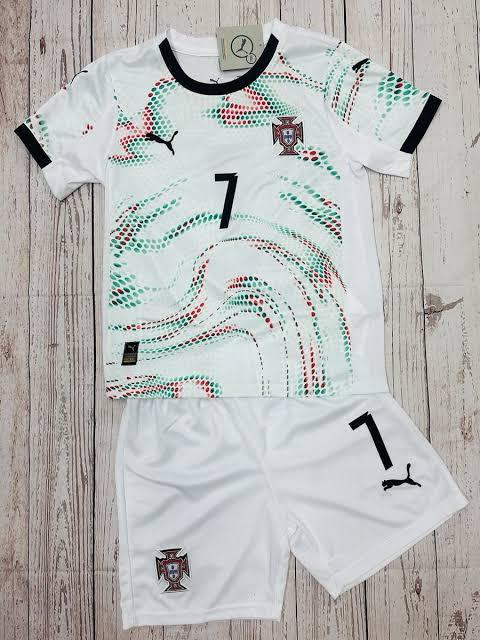 Original Ronaldo Full Kit for kids 2025-26 Portugal - Available