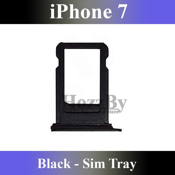 Apple iPhone 7 SIM Tray Slot Door Jacket Replacement Black