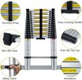 8FT 10ft.12ft.14ft.16ft.18ft.20ft,22ft.24Feet Aluminum Telescoping Telescopic Ladder Folding Ladder in Extendable Ladder for Household and Outdoor-Multi-functional A Frame Portable Extension Folding Multi-Purpose Heavy Duty Ladder. 