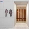 Modern Bathroom Sign Men Women Toilet Sign for Shopping Malls Shop Office. 
