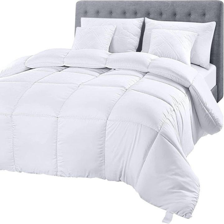 Comforter%20Razai%20Ultra%20Soft%20Down%20Alternative%20Comforter%20-%20Plush%20Siliconized%20Fiberfill%20Duvet%20Insert%20-%20Box%20Stitched%20All%20Season%20-%20Image%203