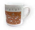 Pack of 6 Classic Cup - Plastic Cups - Gift Cups - Stylish Cup - Tea Cup - Coffee Cup - Tea and Coffee Mug - BPA Free Plastic. 