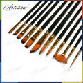 Artisan - A6308 Pack of 12 Multi Shapes High Quality Nylon Professional Art Brush Set Water Color Oil Acrylic Artist Paint Brush Set. 