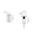6 Pin Press Type USB Connector Type-C Waterproof With PH 2.0 Female Socket High Current Fast Charging Jack Port With Data Pin Fengshi. 