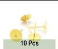 Stainless Steel Earring Posts with Flat Pad Blanks, Pin Studs & Clear Rubber Earring Backs – Safety Back Jewelry Findings. 