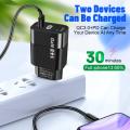 1~6PCS GaN USB C Charger Quick Charge 3.0 Type C PD Fast USB Charger For 14 13 12 Max Galaxy S23 Ultra. 
