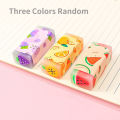Kawaii Fruit Watermelon Lemon Eraser Rubber Correction Supplies School Stationery Erasers for Student Prizes Gift Stationery. 