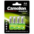 Camelion rechargeable batteries AA 4 Batteries - 1000 mAh. 