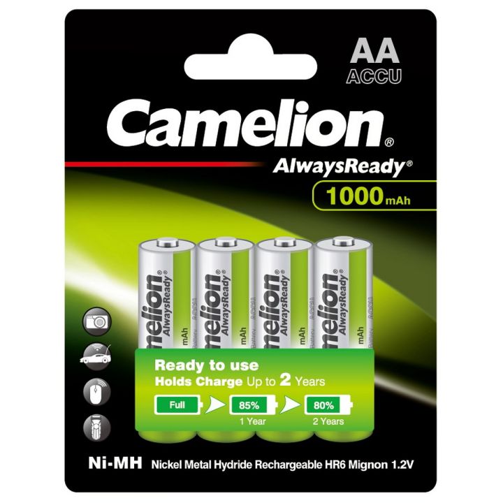 Camelion rechargeable batteries AA 4 Batteries - 1000 mAh