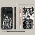Anime Cool Berserk Guts Phone Case For Xiaomi Redmi Note 12 12Pro 11 11S 11T 10S 10 9S 9T Pro Plus 5G Liquid Left Rope. 