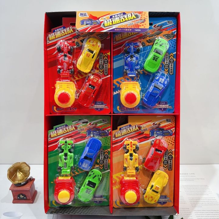 New Mini Catapult Car Racing Combo Set Cute Kids Mini Car Interactive Toy June Day Gift