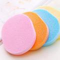 Pack of 2 Natural Fiber Facial Cleansing Sponge Beauty Blender Makeup Remover Scrub Puff Multi Color Random. 