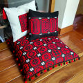 Relaxsit Traditional Floor Cushion  Acrylic & polyester weaved with the blend of cotton on  back side. Optional filing case size 24 x 24". 