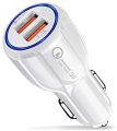 Car Charger fast QC 3.0 Qualcomm original Car Charger fast QC 3.0  fast charging with blue Lights, car charging Spot. 